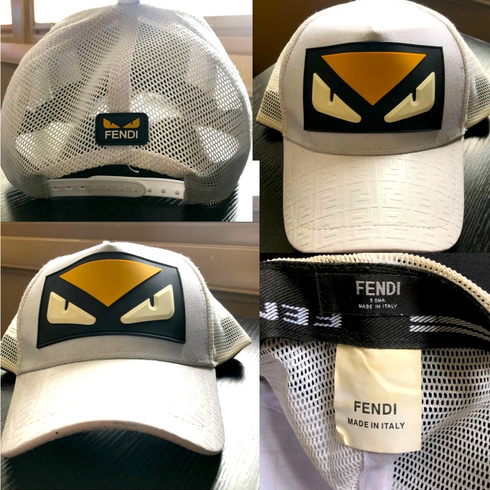 FENDI Monster - White Snapback Hat